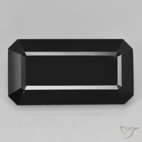 22.18ct طبيعي شورل تورمالين, قص الزمرد, غير شفاف