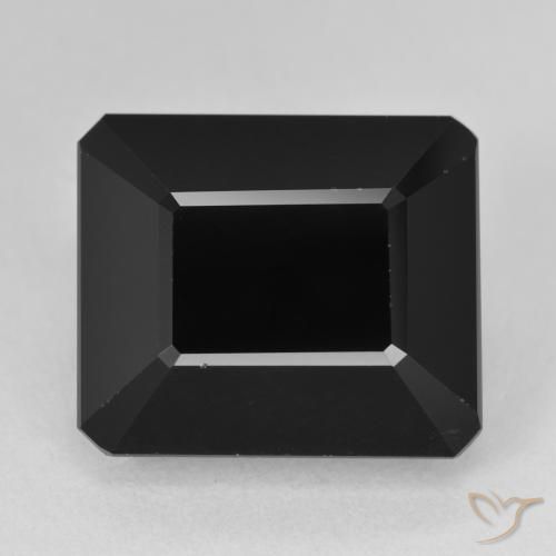 16.64ct طبيعي شورل تورمالين, قص الزمرد, غير شفاف