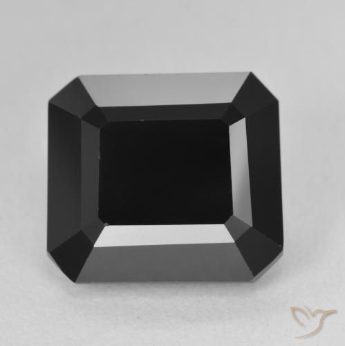 10.24ct طبيعي شورل تورمالين, قص الزمرد, غير شفاف