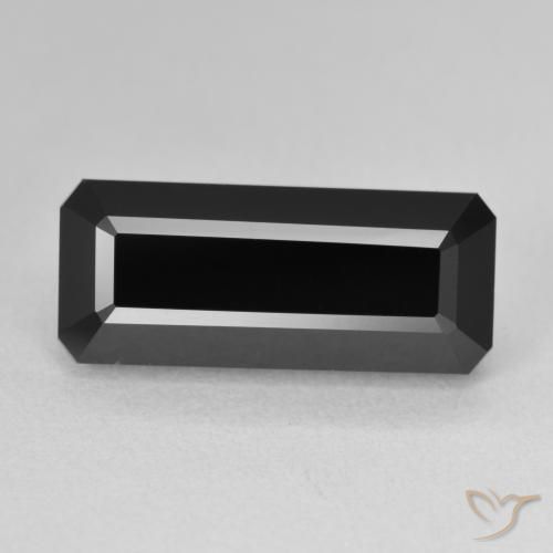 8.17ct طبيعي شورل تورمالين, قص الزمرد, غير شفاف