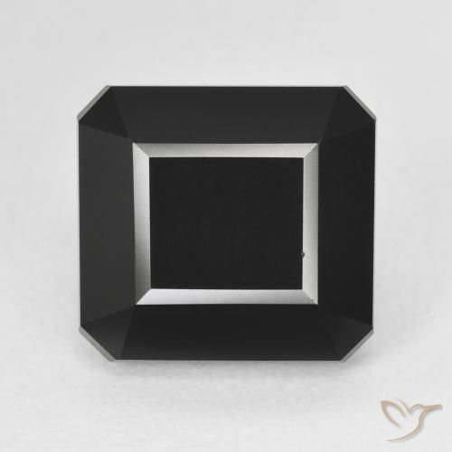 8.84ct طبيعي شورل تورمالين, قص الزمرد, غير شفاف