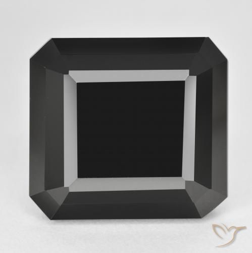 38.66ct طبيعي شورل تورمالين, قص الزمرد, غير شفاف