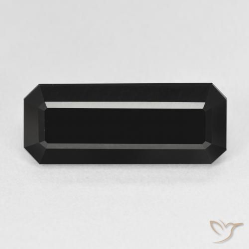 6.22ct طبيعي شورل تورمالين, قص الزمرد, غير شفاف