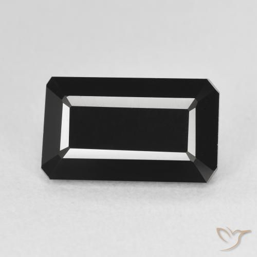 4.28ct طبيعي شورل تورمالين, قص الزمرد, غير شفاف