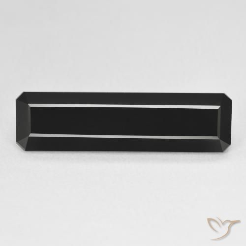 8.51ct طبيعي شورل تورمالين, قص الزمرد, غير شفاف