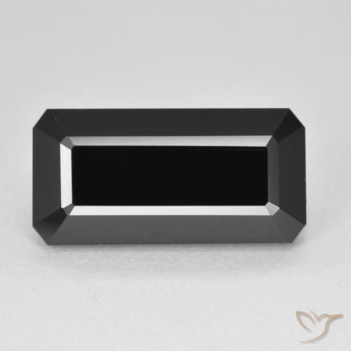 8.77ct طبيعي شورل تورمالين, قص الزمرد, غير شفاف