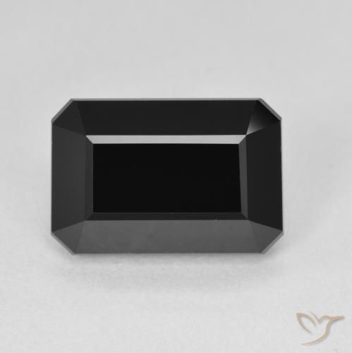 6.16ct طبيعي شورل تورمالين, قص الزمرد, غير شفاف