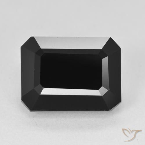 8.39ct طبيعي شورل تورمالين, قص الزمرد, غير شفاف