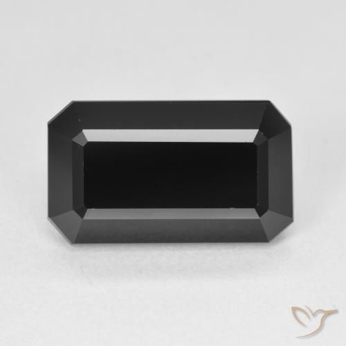 6.64ct طبيعي شورل تورمالين, قص الزمرد, غير شفاف