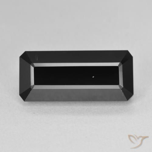 7.51ct طبيعي شورل تورمالين, قص الزمرد, غير شفاف