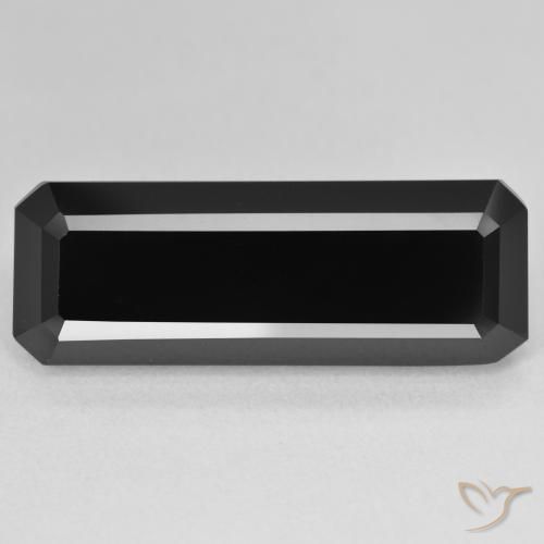 18.54ct طبيعي شورل تورمالين, قص الزمرد, غير شفاف