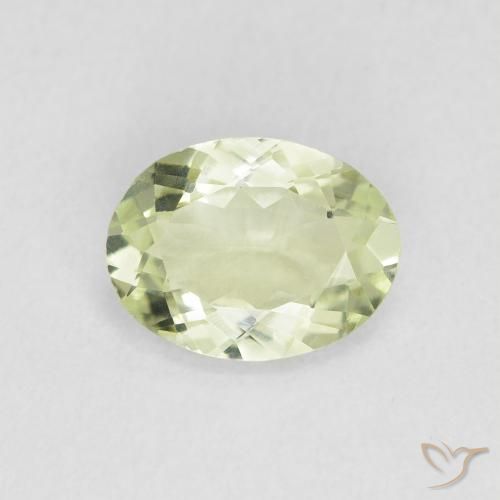 1.05ct طبيعي أخضر أصفر تورمالين, بيضوي, VVS