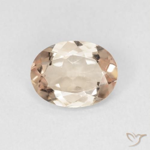 1.14ct طبيعي سالمون وردي تورمالين, بيضوي, VVS-VS