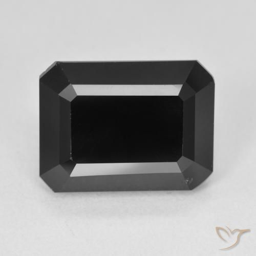 7.82ct طبيعي شورل تورمالين, قص الزمرد, غير شفاف