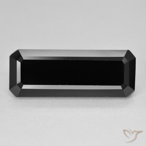 11.56ct طبيعي شورل تورمالين, قص الزمرد, غير شفاف
