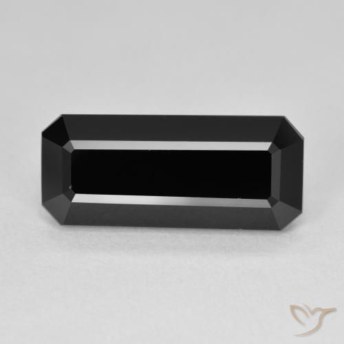 6.87ct طبيعي شورل تورمالين, قص الزمرد, غير شفاف