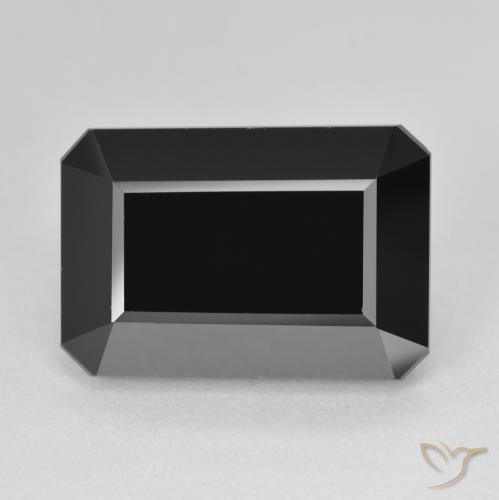 14.52ct طبيعي شورل تورمالين, قص الزمرد, غير شفاف