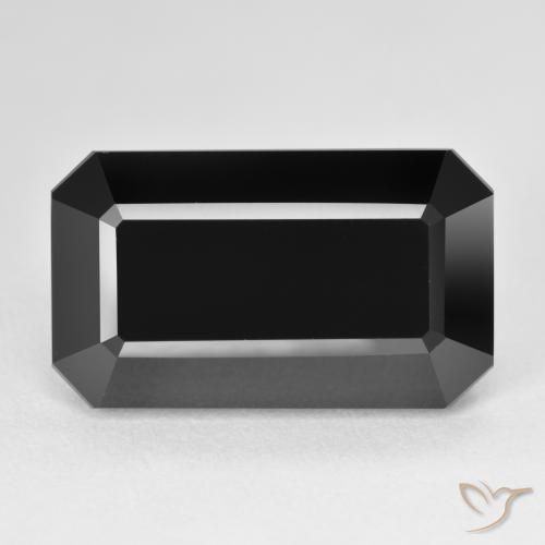 16.28ct طبيعي شورل تورمالين, قص الزمرد, غير شفاف