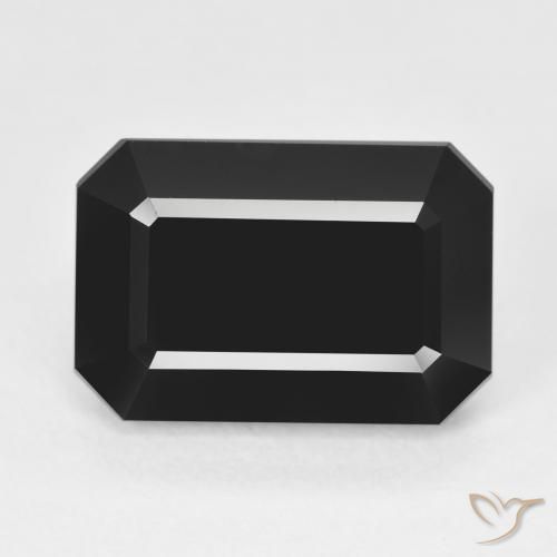10.02ct طبيعي شورل تورمالين, قص الزمرد, غير شفاف