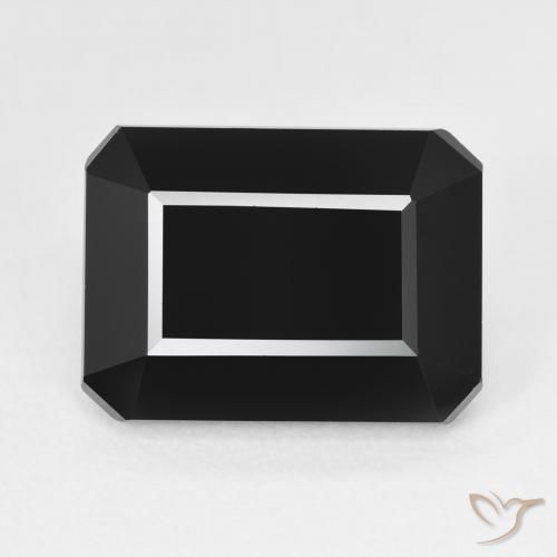 10.29ct طبيعي شورل تورمالين, قص الزمرد, غير شفاف