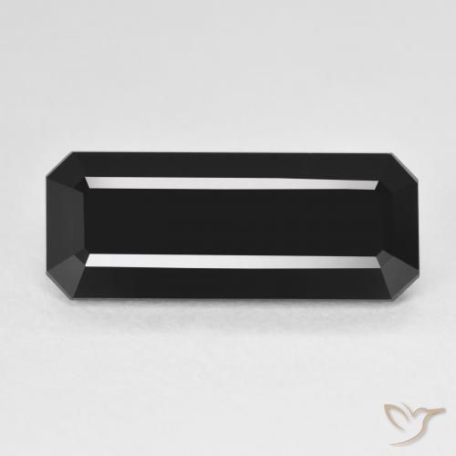 6.60ct طبيعي شورل تورمالين, قص الزمرد, غير شفاف
