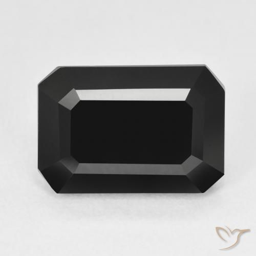 5.97ct طبيعي شورل تورمالين, قص الزمرد, غير شفاف