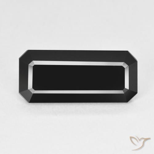 5.86ct طبيعي شورل تورمالين, قص الزمرد, غير شفاف