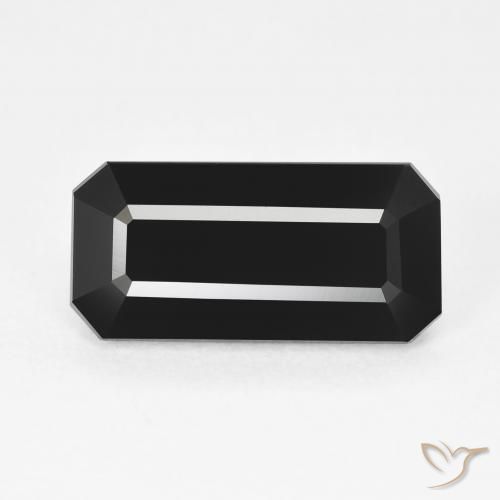 4.16ct طبيعي شورل تورمالين, قص الزمرد, غير شفاف