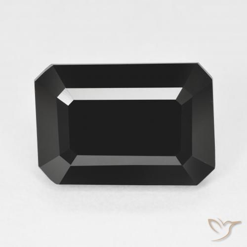 9.78ct طبيعي شورل تورمالين, قص الزمرد, غير شفاف