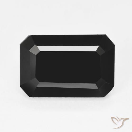 6.37ct طبيعي شورل تورمالين, قص الزمرد, غير شفاف