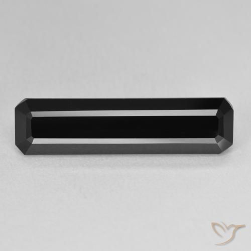 6.90ct طبيعي شورل تورمالين, قص الزمرد, غير شفاف