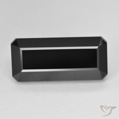12.22ct طبيعي شورل تورمالين, قص الزمرد, غير شفاف