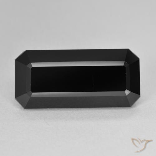 10.67ct طبيعي شورل تورمالين, قص الزمرد, غير شفاف