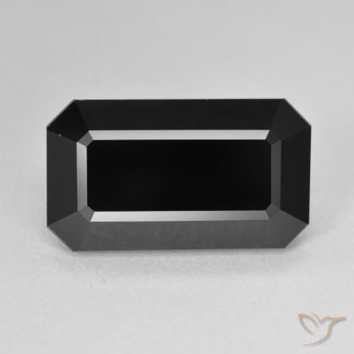 10.23ct طبيعي شورل تورمالين, قص الزمرد, غير شفاف