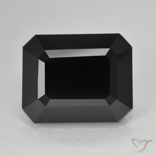 11.95ct طبيعي شورل تورمالين, قص الزمرد, غير شفاف