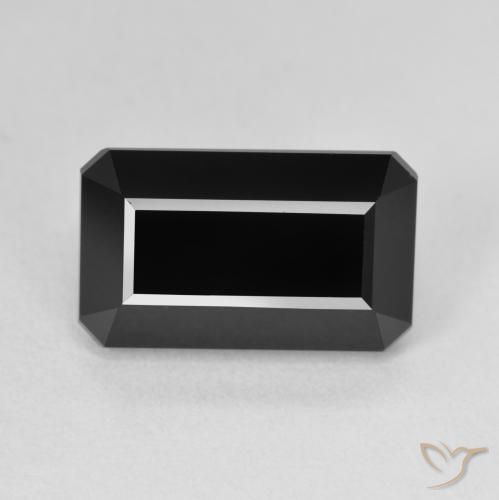 6.70ct طبيعي شورل تورمالين, قص الزمرد, غير شفاف