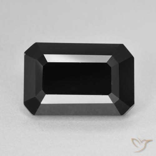 8.97ct طبيعي شورل تورمالين, قص الزمرد, غير شفاف
