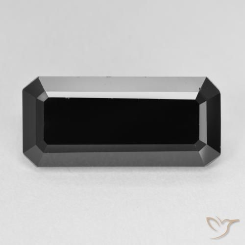 10.29ct طبيعي شورل تورمالين, قص الزمرد, غير شفاف