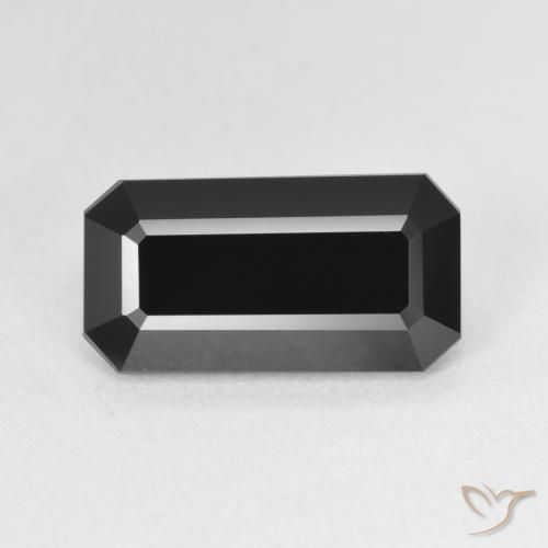 4.33ct طبيعي شورل تورمالين, قص الزمرد, غير شفاف