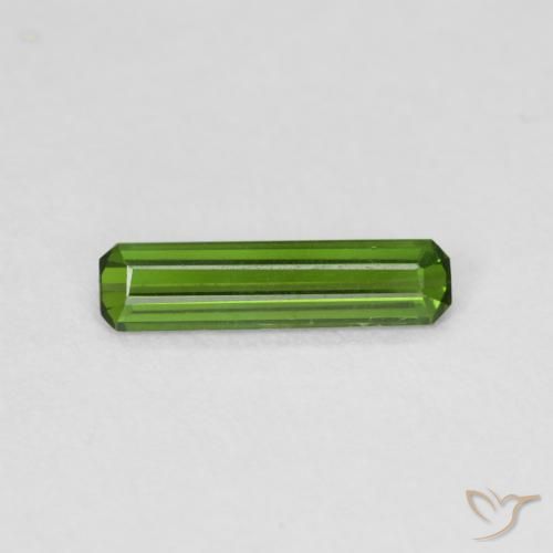 0.59ct طبيعي أخضر الطحالب البحرية تورمالين, قص الزمرد, قليلا جدا