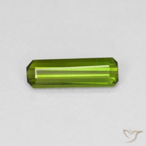 0.66ct طبيعي أخضر الغابات تورمالين, قص الزمرد, VVS