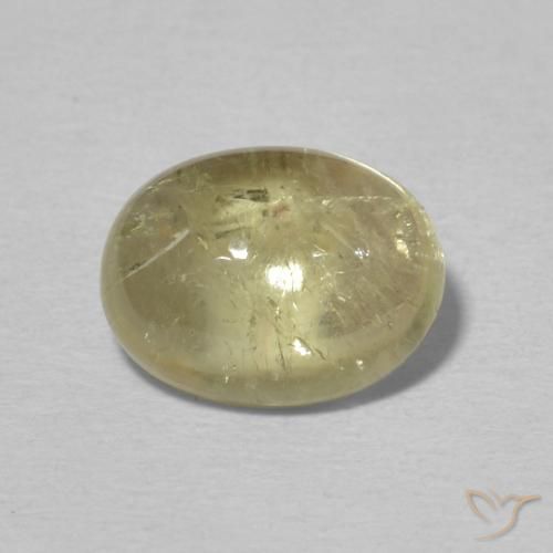 2.29ct طبيعي أصفر فاتح تورمالين, بيضوي, شفاف