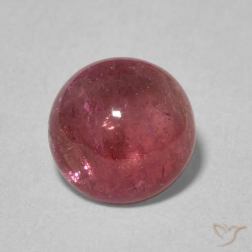 1.46ct طبيعي وردى برتقالى تورمالين, دائري, شفاف