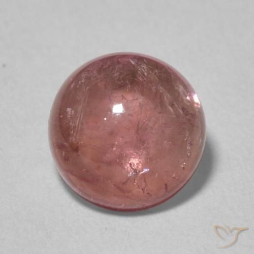 1.79ct طبيعي وردى متوسط تورمالين, دائري, شفاف