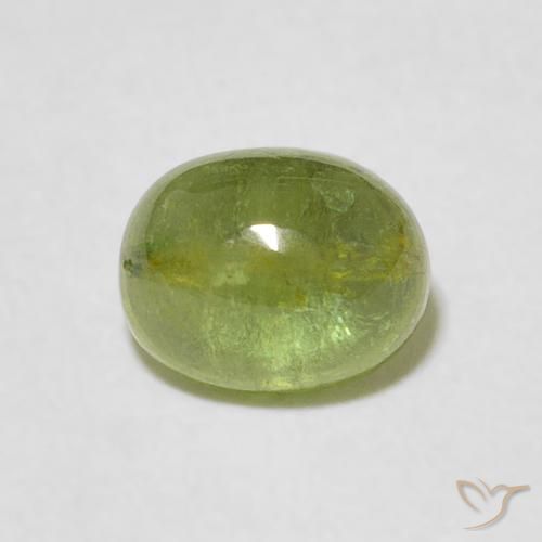 1.33ct طبيعي أخضر متوسط تورمالين, بيضوي, شفاف