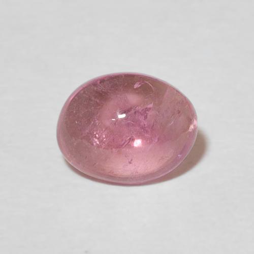 1.27ct طبيعي وردي فاتح تورمالين, بيضوي, شفاف