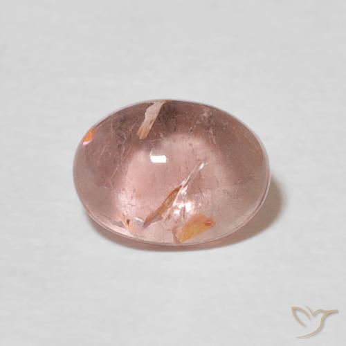 1.40ct طبيعي وردي فاتح تورمالين, بيضوي, شفاف