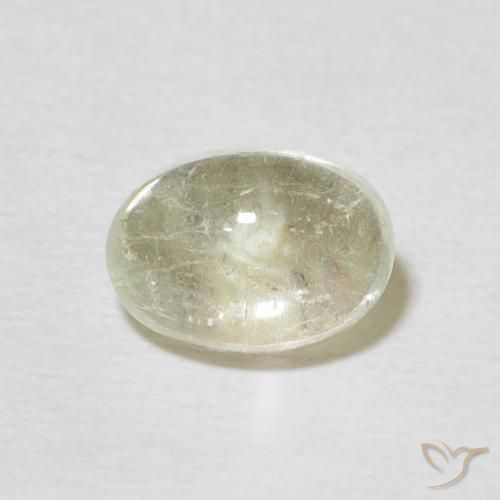 1.59ct طبيعي أصفر باهت تورمالين, بيضوي, شفاف