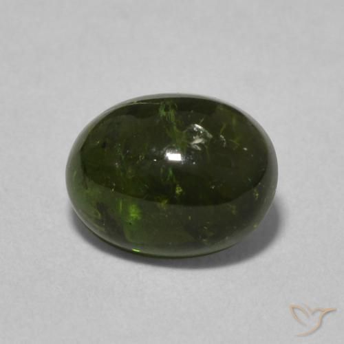 1.51ct طبيعي أخضر الغابات تورمالين, بيضوي, شفاف