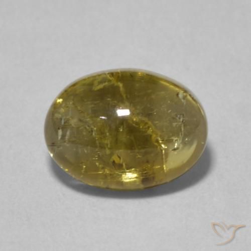 1.63ct طبيعي ذهبي تورمالين, بيضوي, شفاف